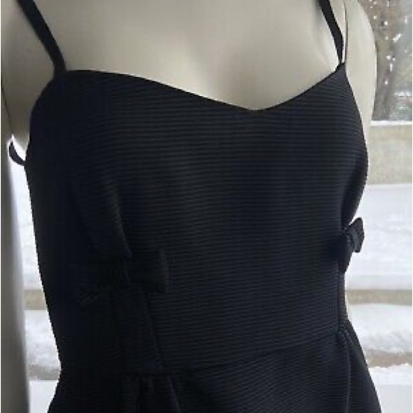 French Connection Black Dress with Corset Bows | US 6 - Picture 6 of 6